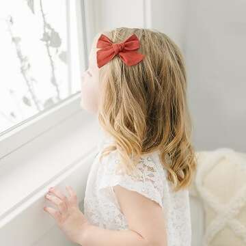 Prohouse 40 PCS Baby Girl Hair Clips, Alligator Hair Bows for Toddlers & Kids, Baby Hair Accessories