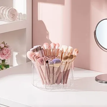HBlife Clear 360 Rotating Makeup Organizer for Beauty Lovers