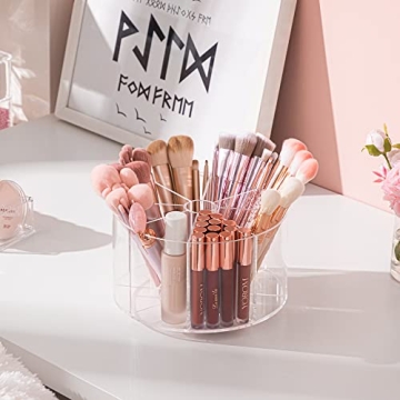 HBlife Clear 360 Rotating Makeup Organizer for Beauty Lovers