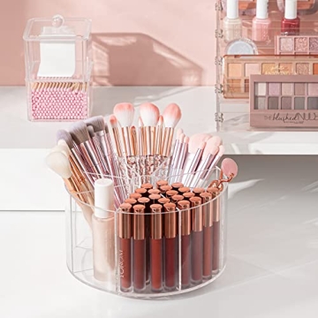 HBlife Clear 360 Rotating Makeup Organizer for Beauty Lovers