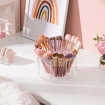 HBlife Clear 360 Rotating Makeup Organizer for Beauty Lovers