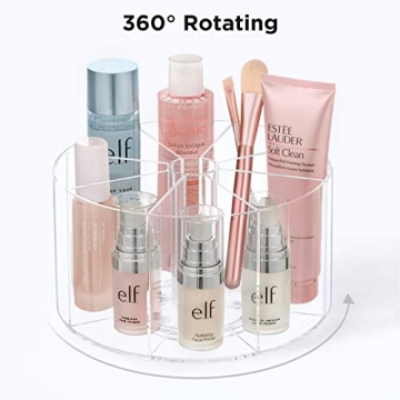 HBlife Clear 360 Rotating Makeup Organizer for Beauty Lovers
