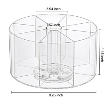 HBlife Clear 360 Rotating Makeup Organizer for Beauty Lovers