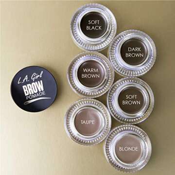 L.A. Girl Brow Pomade, Dark Brown GBP365