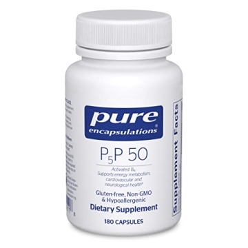 Pure Encapsulations P5P 50 - Active Vitamin B6 - Energy Metabolism & Brain Health - Gluten Free & No...