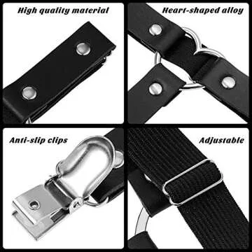Adjustable Heart Garter Belts for Stylish Women
