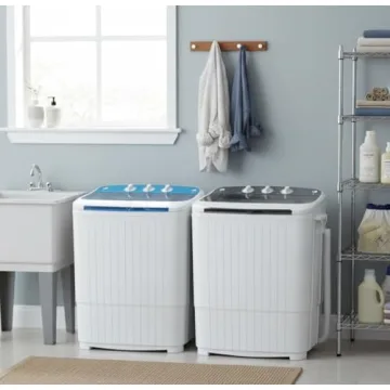 Omelaza Portable Washing Machine 18 lbs Capacity Washer Dryer Combo for Homes & Apartments