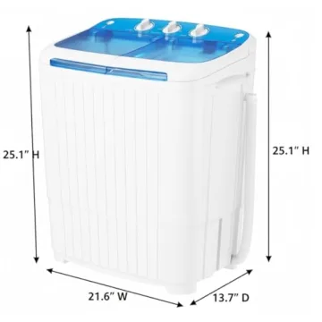 Omelaza Portable Washing Machine Twin Tub Combo 18 lbs