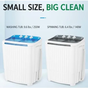 Omelaza Portable Washing Machine Twin Tub Combo 18 lbs