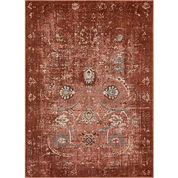 Well Woven Elle Copper Vintage Shiraz Red Area Rug
