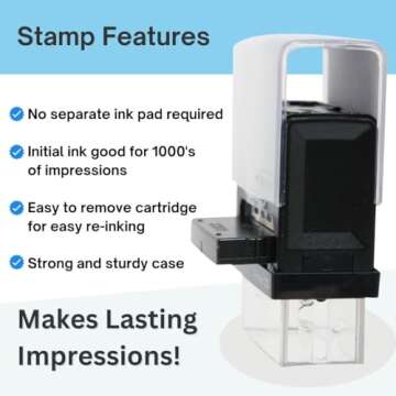 Handy Stamps Jurat Notary Self Inking Stamp for Any State
