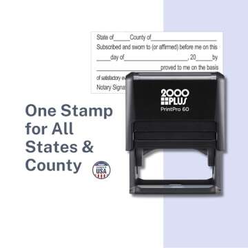 Handy Stamps Jurat Notary Self Inking Stamp for Any State