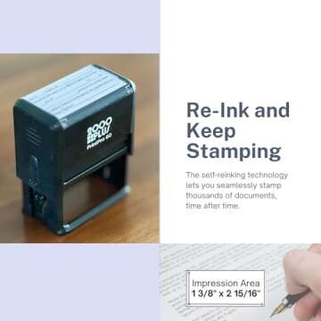 Handy Stamps Jurat Notary Self Inking Stamp for Any State