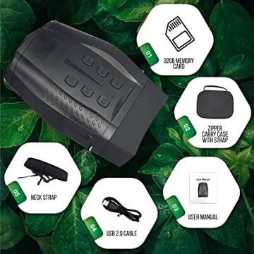 Bush Tech Night Vision Binoculars with 4X Zoom and HD Camera