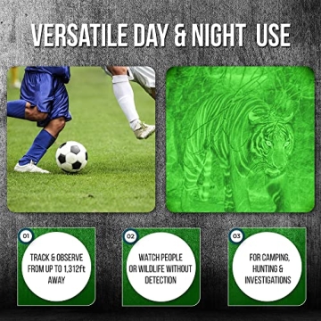 Bush Tech Night Vision Binoculars with 4X Zoom and HD Camera