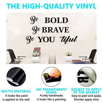 AnFigure Wall Decals for Girls, Inspirational Wall Decals, Quote Office Living Room Classroom School...