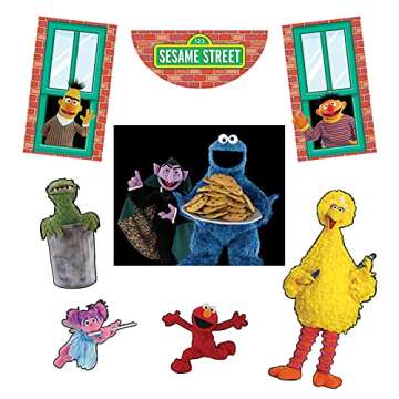 Disguise Sesame Street Trunk or Treat Decorations for Car, Official Sesame Street Car Trunk Decorations for Halloween, Kit with Themed Panels for Cars and SUVs