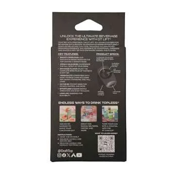 Draft Top Lift Universal - Topless Can Opener - Perfect Smooth Edge - Cocktails & Garnishes - As Seen on Shark Tank - Fits 7.5-19.2 oz mini & tall can sizes - Made in the USA (Forest Green)