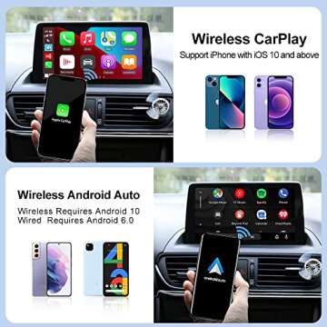 2023 Carlinkit 4.0 Adapter - Wireless CarPlay & Wireless Android Auto for OEM Factory CarPlay Cars, Fast Connect, Plug & Play, 2 in 1 No Delay, Built in CarPlay