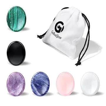 GolbalJew 6PCS Thumb Worry Stone for Healing Crystals