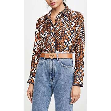 Tory Burch Women's 1.5" Miller Reversible Belt