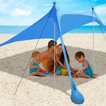Beach Canopy Tent with UPF 50 Sun Protection