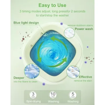 Top Compact Portable Washing Machine for Small Spaces - 16L