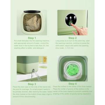 Top Compact Portable Washing Machine for Small Spaces - 16L