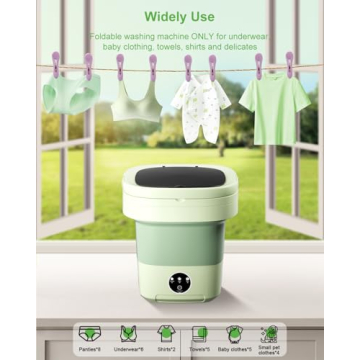 Top Compact Portable Washing Machine for Small Spaces - 16L