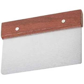 American Metalcraft DS6704 Dough Scraper with Wood Handle