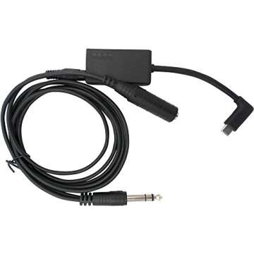 Nflightcam Audio Cable for Airplane Cockpit Recording - Perfect for GoPro