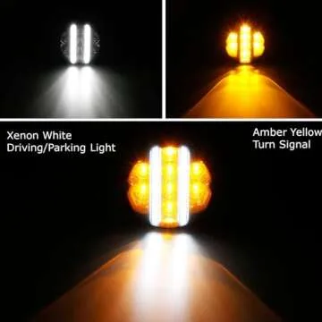 iJDMTOY LED Turn Signal Lamps for Jeep Wrangler 2007-17