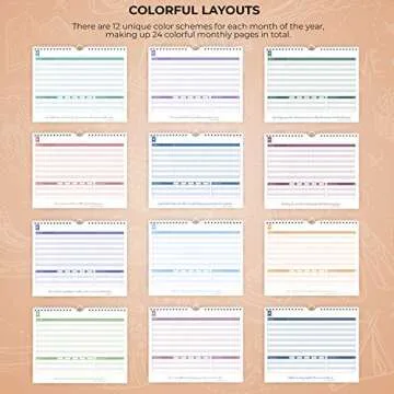 Clever Fox Habit Tracker Calendar – Inspirational Goal Tracker and Habit Calendar for Atomic Habits – Colorful Habit & Goal Planner Journal to Boost Productivity – 24 Months, 10″ x 8″ (Black)