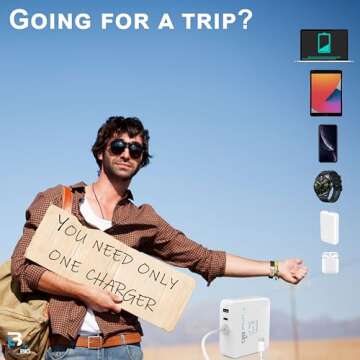 100W USB C Fast Charger for MacBook Pro - Extra Long Cable