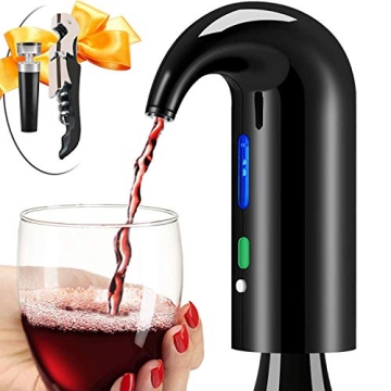 Electric Wine Aerator & Decanter - One Touch Aeration for Perfect Taste