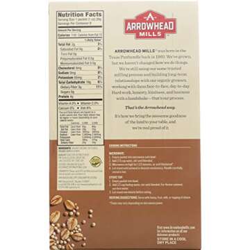 Arrowhead Mills Organic Instant Hot Cereal, Quinoa and Oat, Gluten Free, 8 Ounce