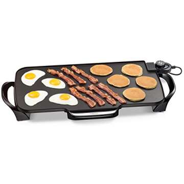 Presto 22-Inch Electric Griddle with Removable Handles