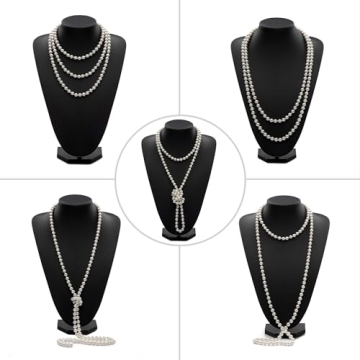 BABEYOND Long Pearl Necklace Set - Gatsby Style Jewelry