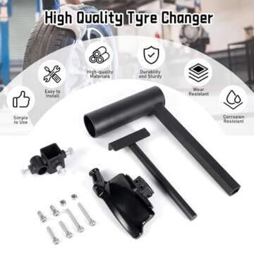 Atesilor Manual Tire Changer Duck Head Kit, Universal Tire Mounting and Dismounting Tools, Tire Remo...
