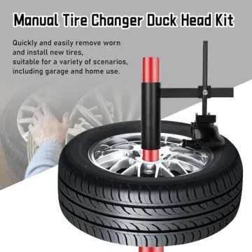 Atesilor Manual Tire Changer Duck Head Kit, Universal Tire Mounting and Dismounting Tools, Tire Removal Accessories, Duck Head Tire Changer for Car Wheel Changing