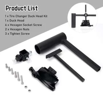 Atesilor Manual Tire Changer Duck Head Kit, Universal Tire Mounting and Dismounting Tools, Tire Removal Accessories, Duck Head Tire Changer for Car Wheel Changing