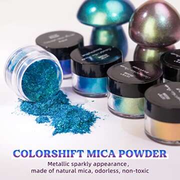 LET'S RESIN Mica Powder - Vibrant Color Shift Craft Pigment