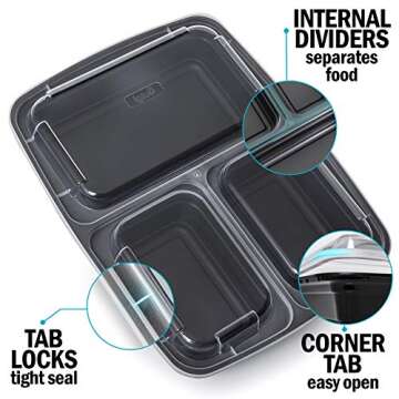 Igluu Meal Prep Containers 10 Pack with Airtight Lids
