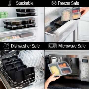 Igluu Meal Prep Containers 10 Pack with Airtight Lids