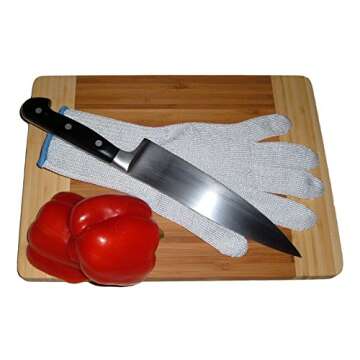 ChefsGrade Cut Resistant Safety Glove - Protection From Knives, Mandoline and Graters - Soft Flexibl...