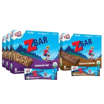 Zbar - Chocolate Chip and Chocolate Brownie - Variety Pack - Soft Baked Whole Grain Snack Bars - USD...