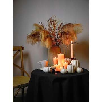 Anna's Whimsy 12PS Fall Decor Bouquets, Vintage Fall Decorations for Table Indoor Outdoor Halloween Thanksgiving, Farmhouse Arrangement Decorations for Front Door, Wedding Centerpieces in Autumn(Reed)