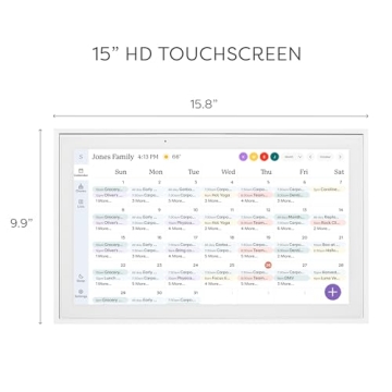 Smart 15" Skylight Digital Calendar & Chore Chart