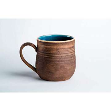 Pottery coffee mug Blue ceramic mug Tea cup Rustic mug Handmade coffee mug Stoneware mug