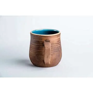 Pottery coffee mug Blue ceramic mug Tea cup Rustic mug Handmade coffee mug Stoneware mug